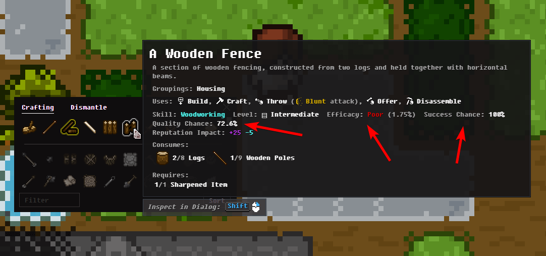Crafting Tooltips